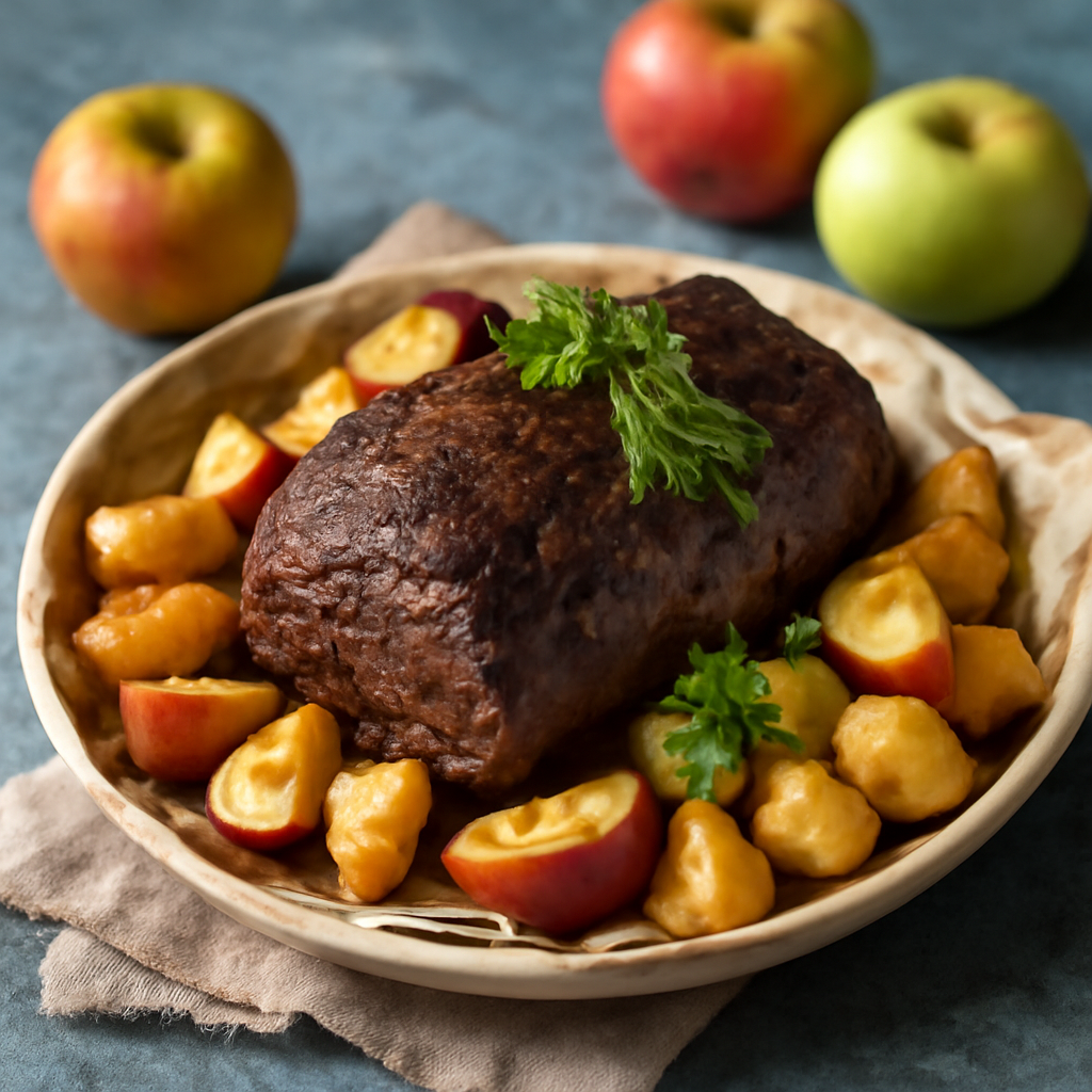 Запеченное мясо лося