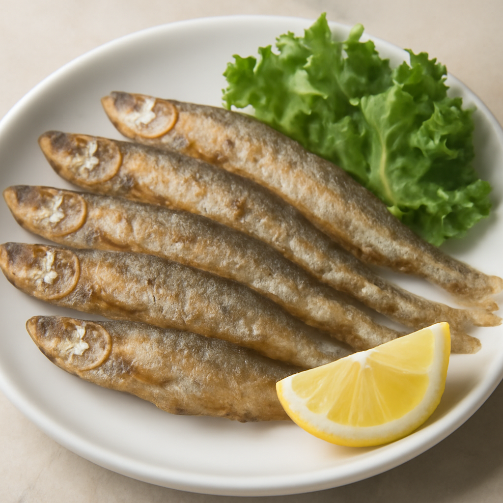 Жареная корюшка