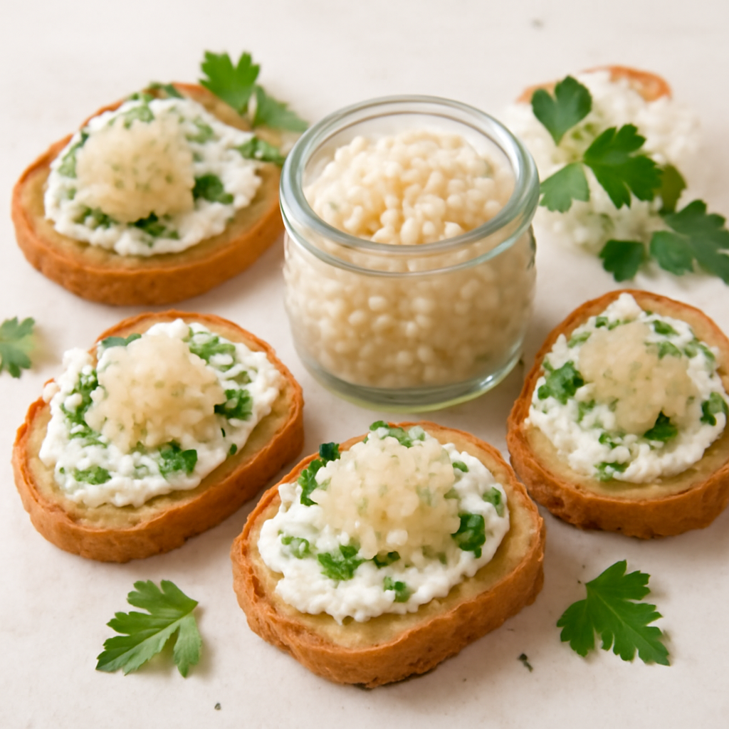 Бутерброды с икрой улитки