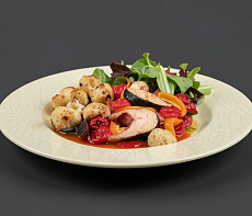 Чавыча с овощным миксом