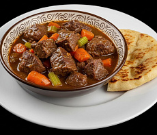 Рагу из дикого гуся с овсяными хлопьями