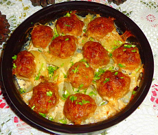 Митболы из лося с картошечкой