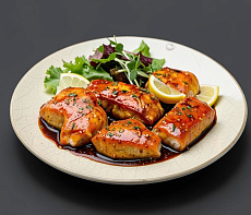 Сёмга в медово-чесночном соусе